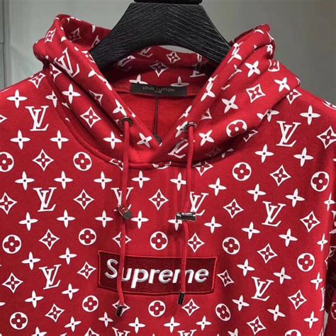 real to fake lv supreme hoodie|false supreme x louis vuitton.